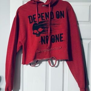 Red Graphic Hoodie